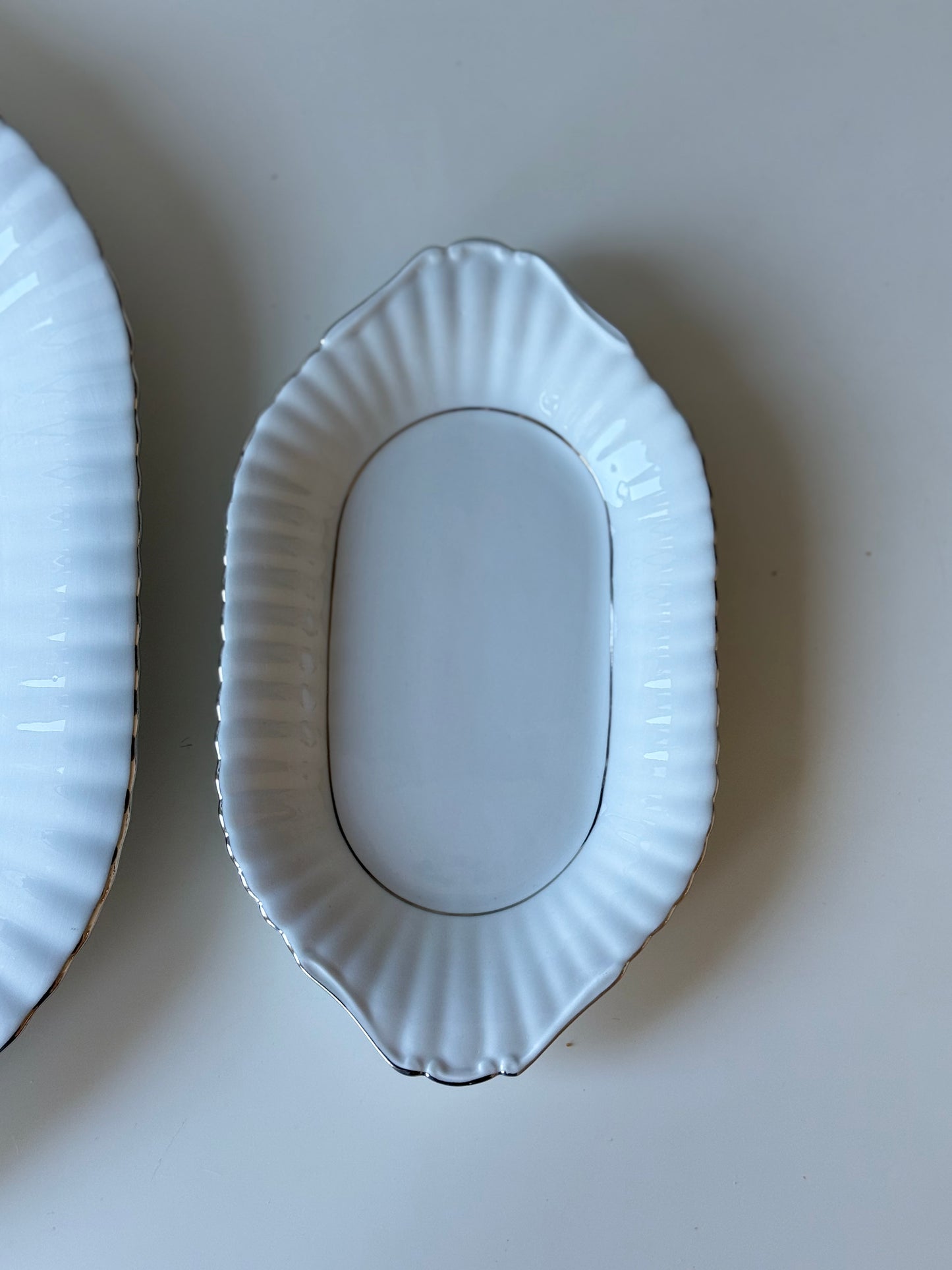 Vintage Porcelain Serving Platters Chodzież Poland