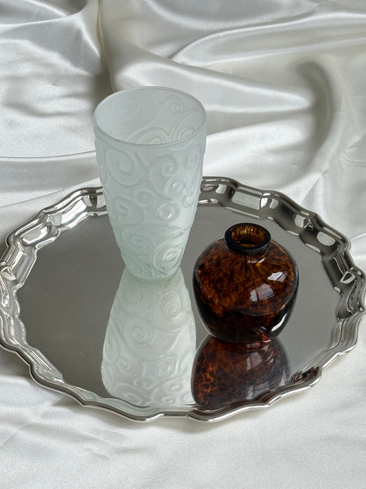 Frosted Glass Vanity Cup
