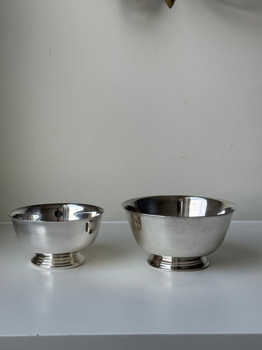 Vintage Gorham Silver Plated Revere-Style Bowls – Set of 2