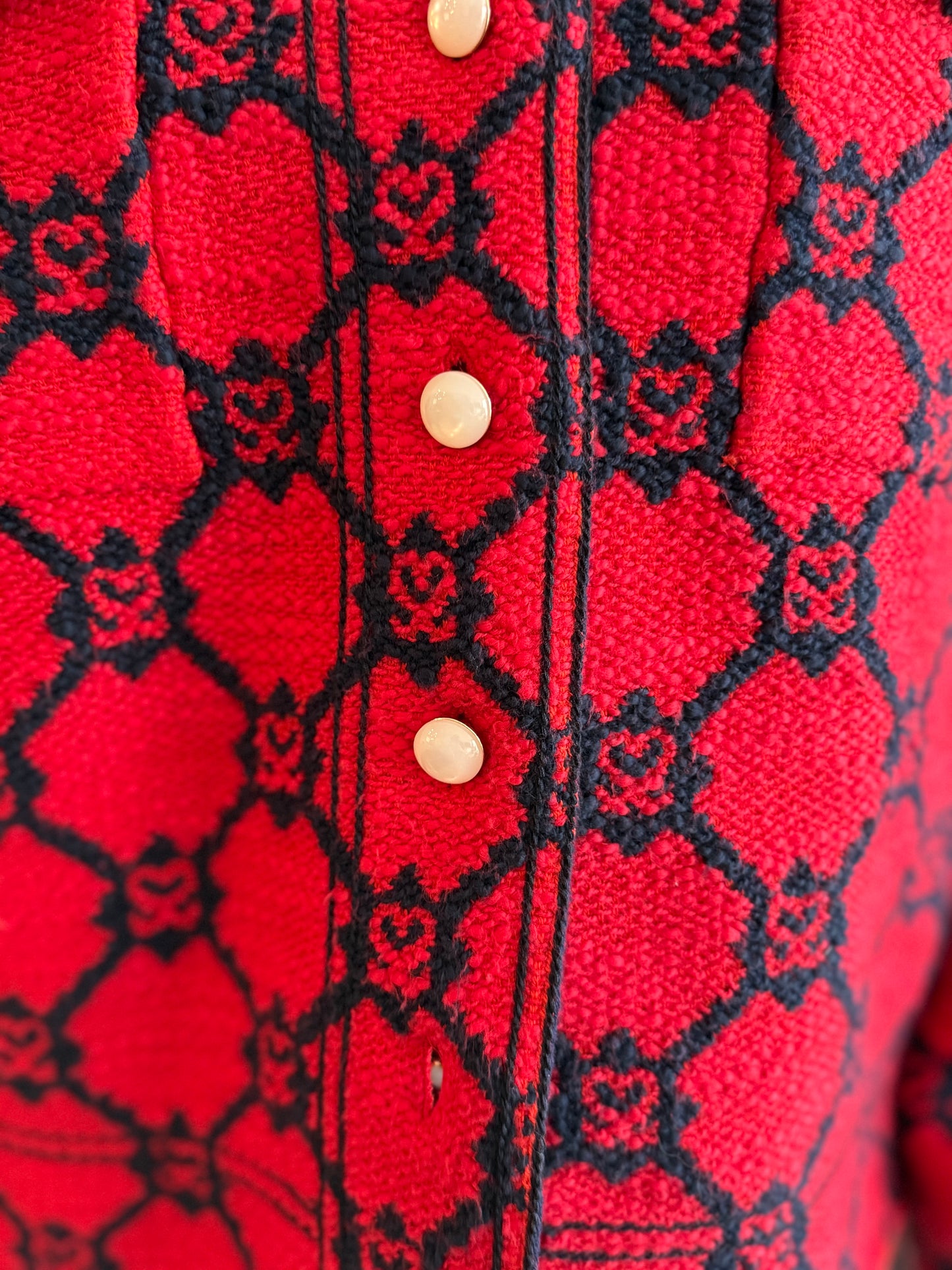 Sandro Paris “Sammy” Monogram Jacquard Jacket