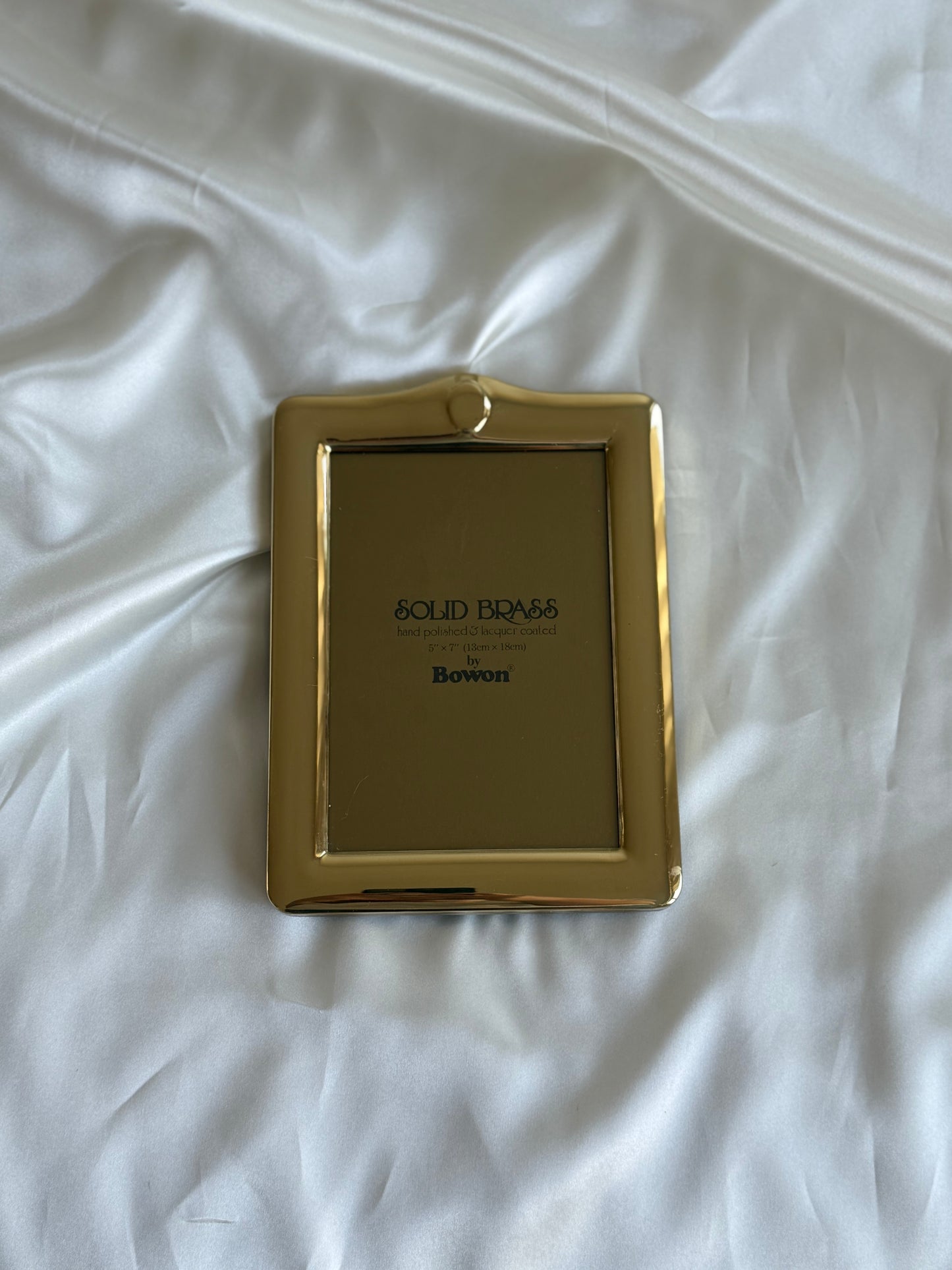 Vintage Bowron Solid Brass Picture Frame