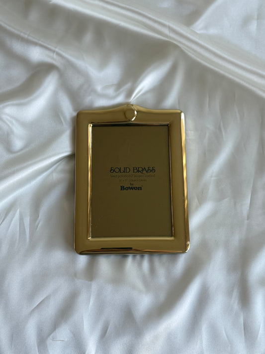Vintage Bowron Solid Brass Picture Frame
