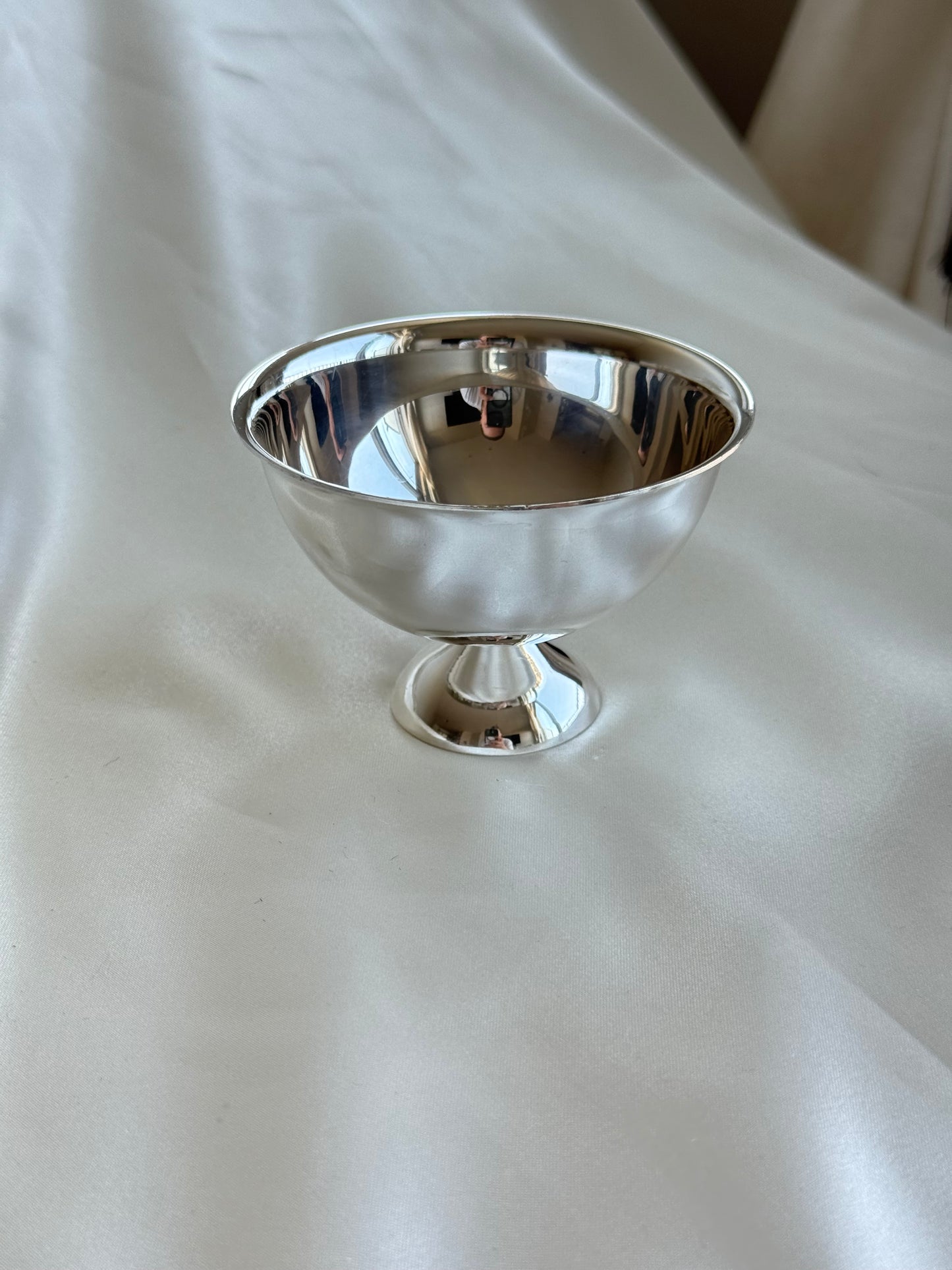 Vintage Silver-Plated Mini Pedestal Bowl