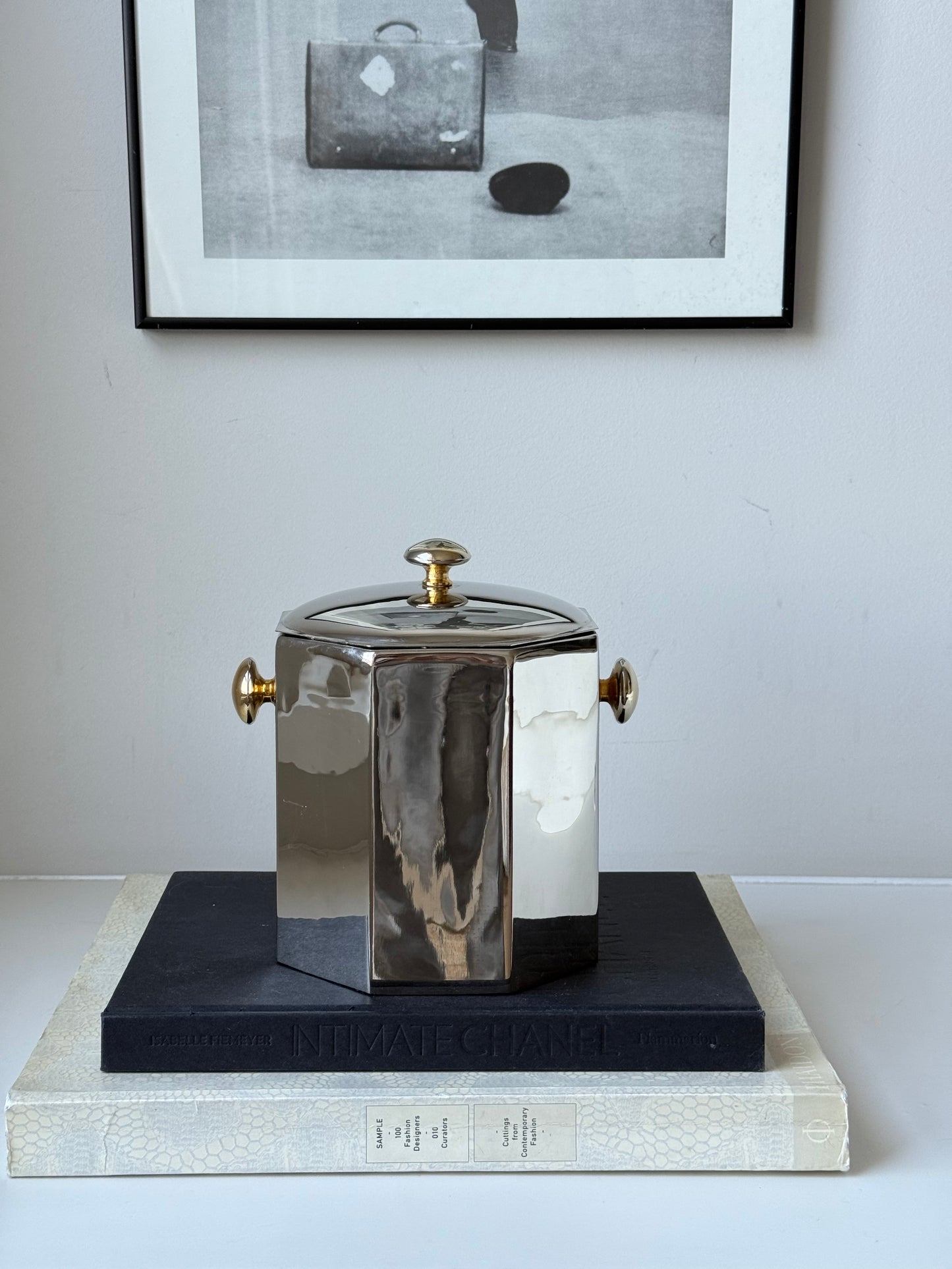 Vintage Silver-Plated Lidded Container / Ice Bucket