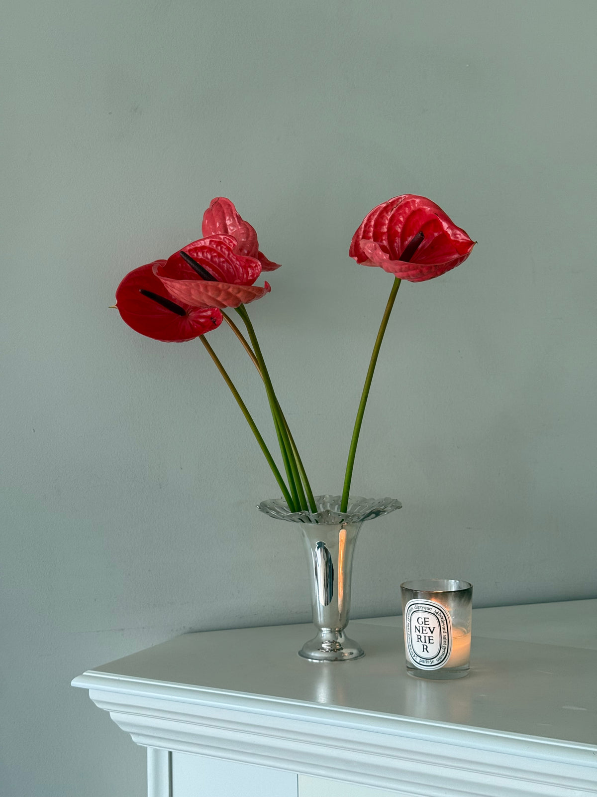 Vintage Silver-Plated Pedestal Flower Vase