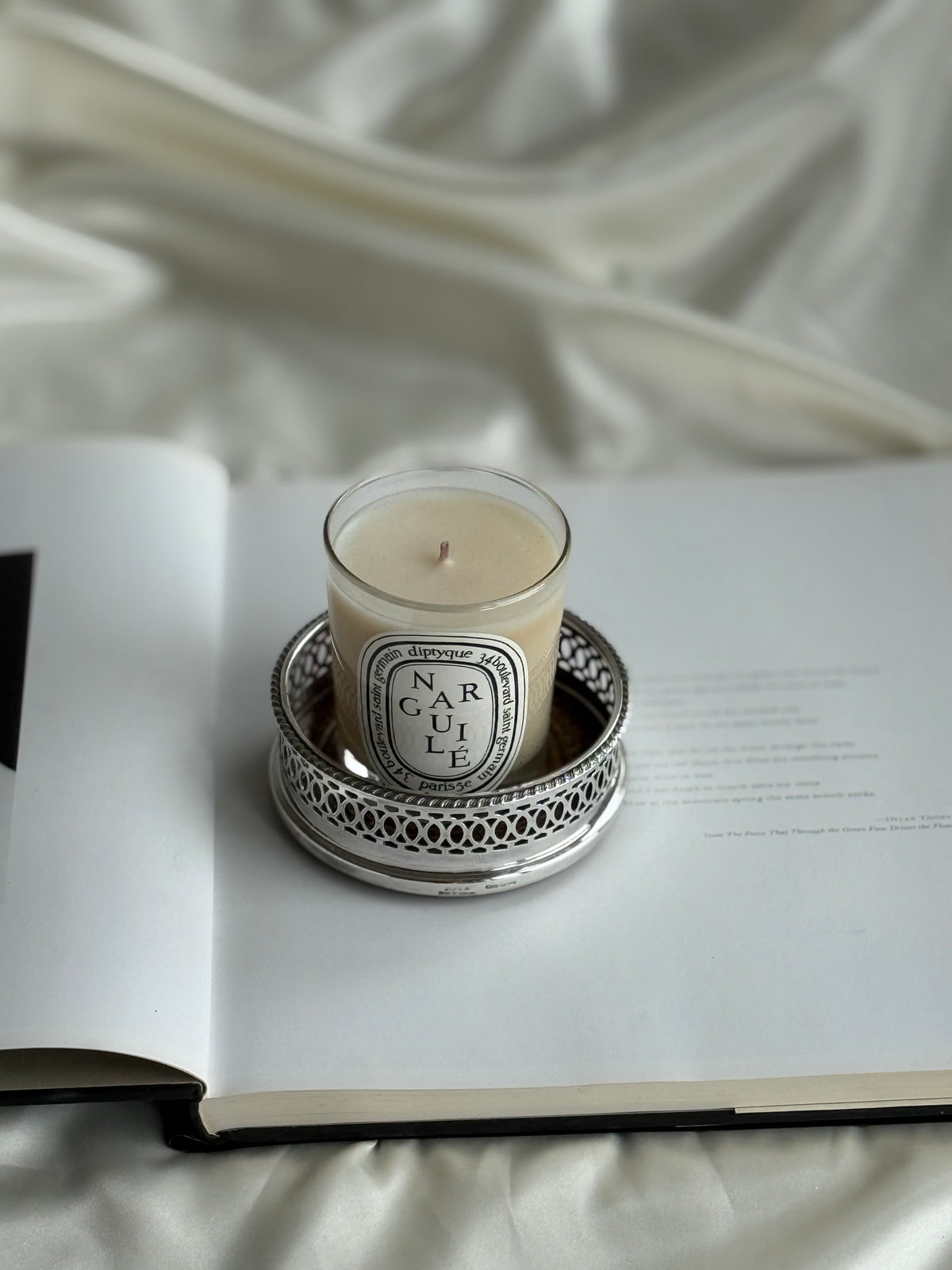 Vintage English Silver-Plated Wine Bottle Coaster