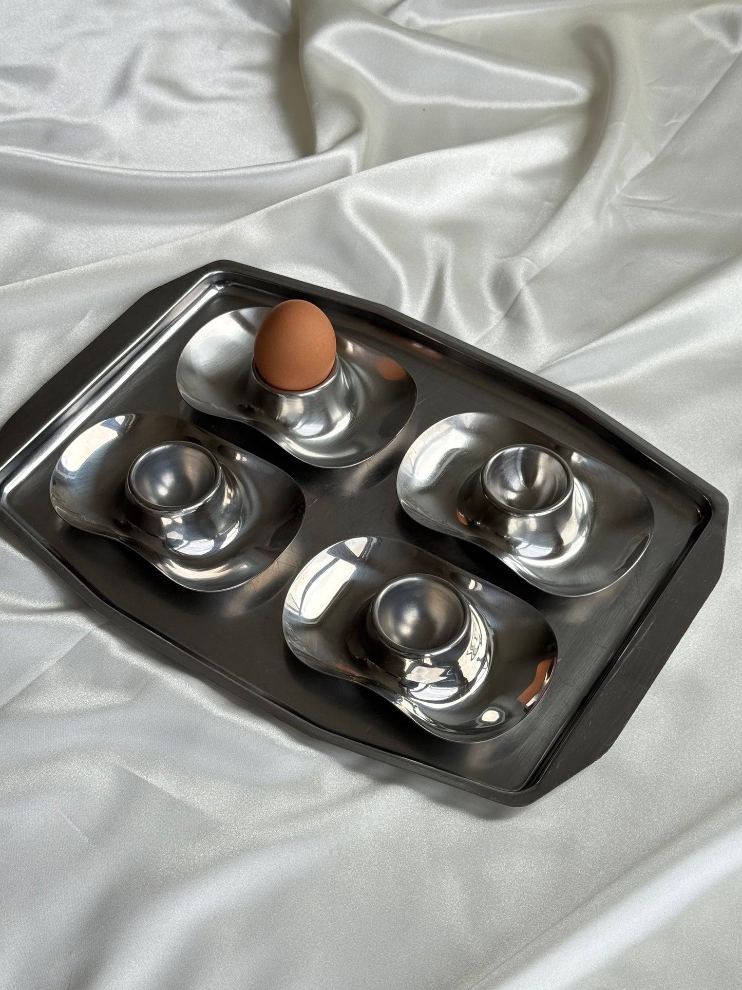 WMF Cromargan Egg Cups – Set of 4 | Germany