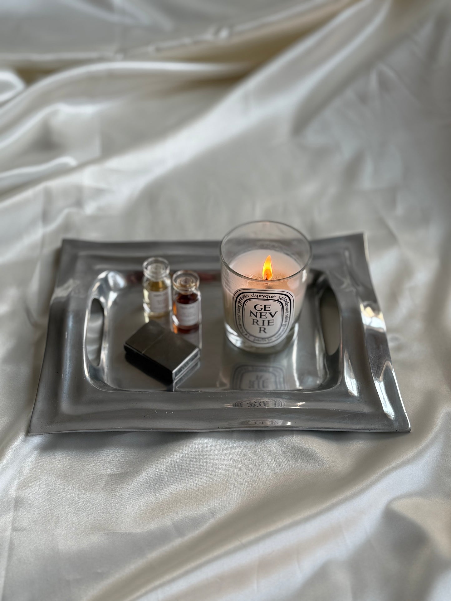 Vintage Sculptural Aluminum Tray