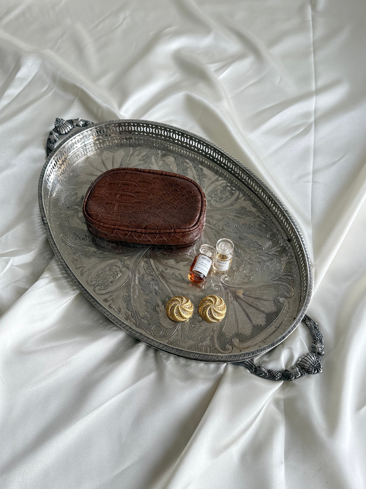 Vintage Silver plated serving tray