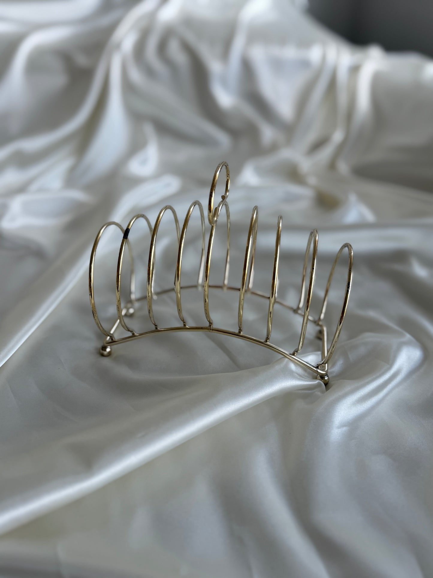 Vintage silver plated toast rack – Made in England