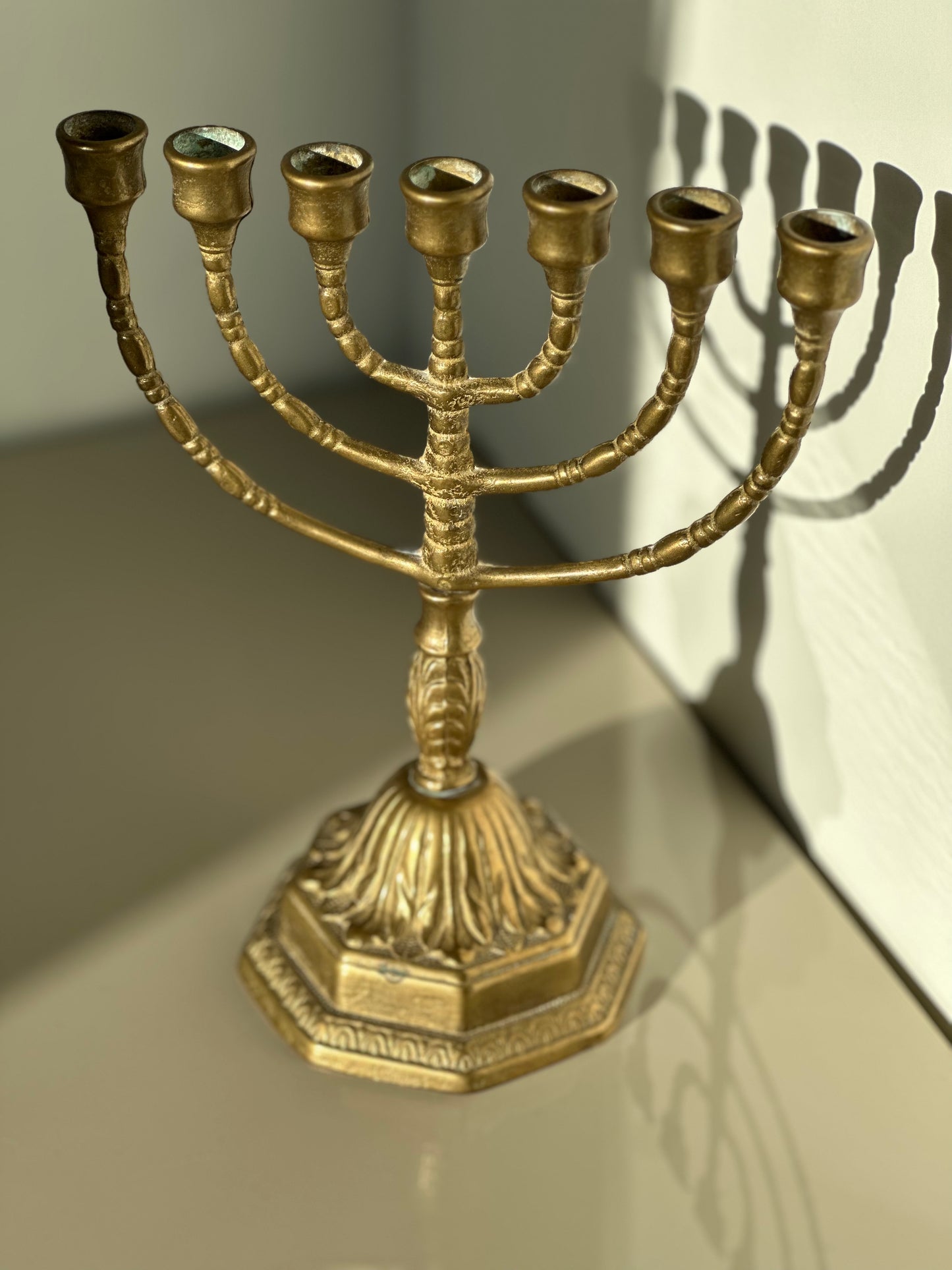 Brass candelabra