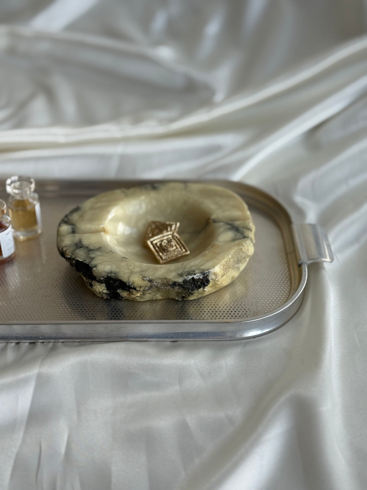 Vintage Italian Alabaster Ashtray / Catchall