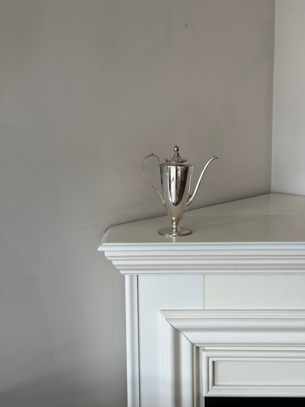 Vintage Silver-Plated Long-Spout Coffee Pot | Elegant Pedestal Design