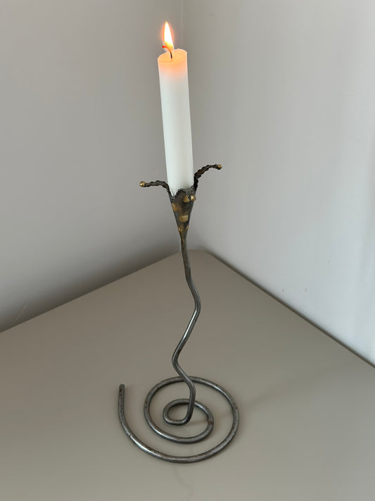 Hand forged candleholder