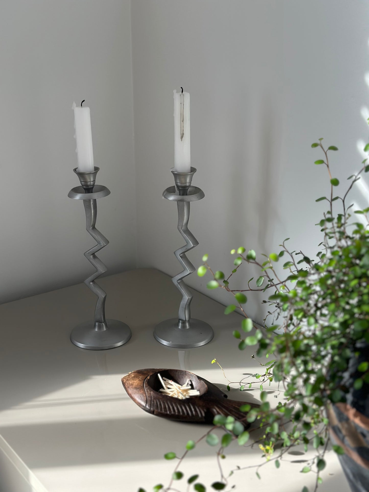 Zig zag candleholders