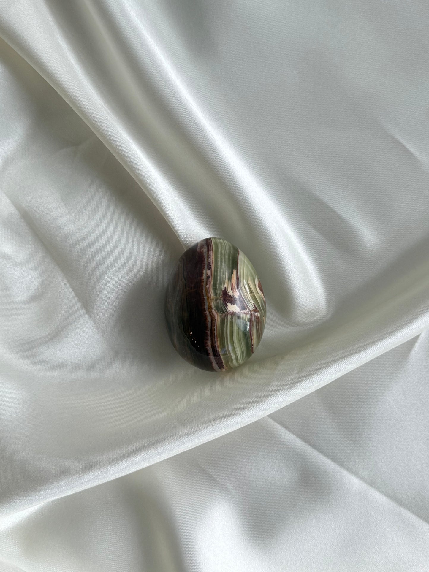 Vintage Onyx Egg Sculpture