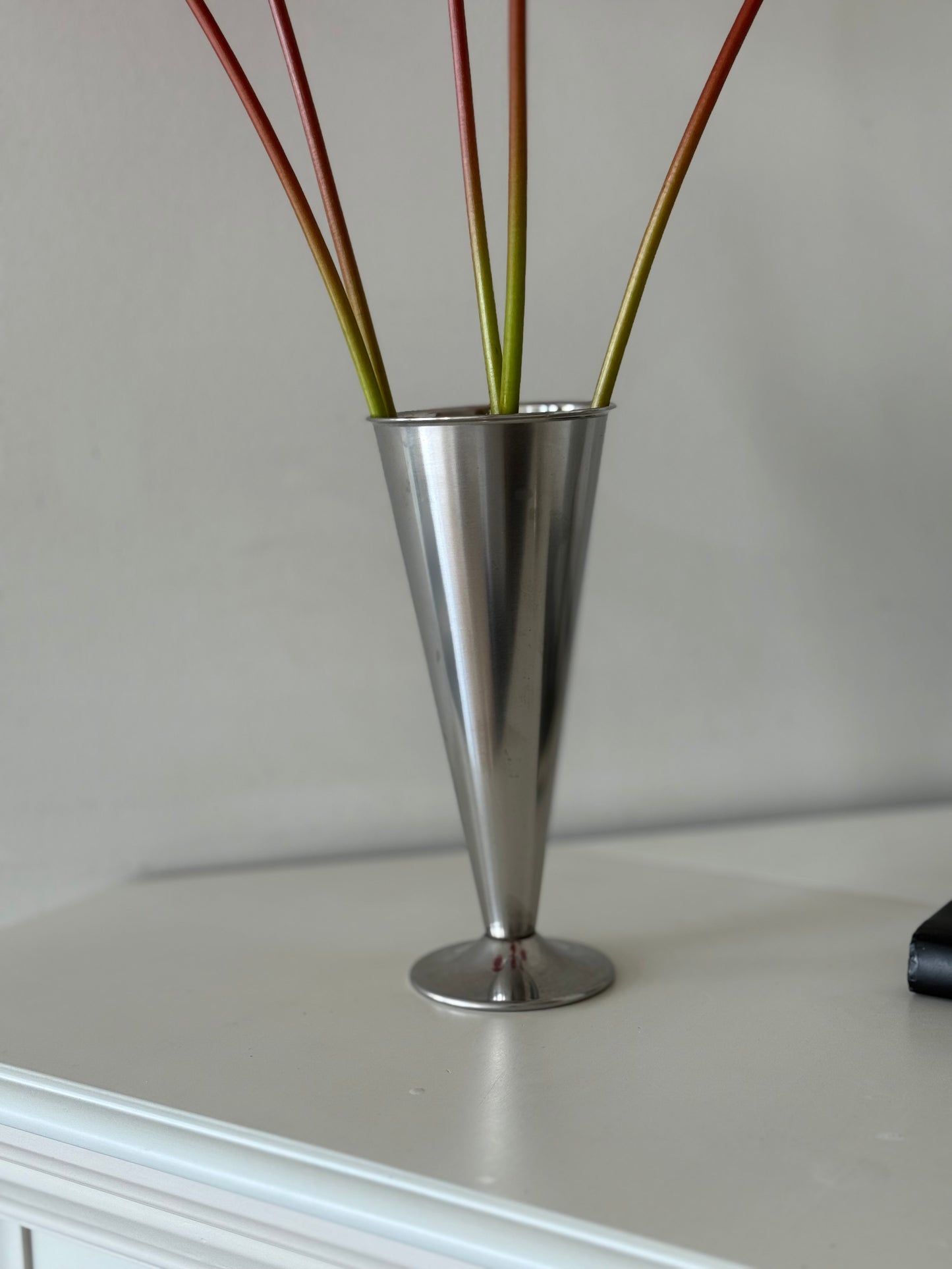 Vintage Swedish Stainless Steel Vase