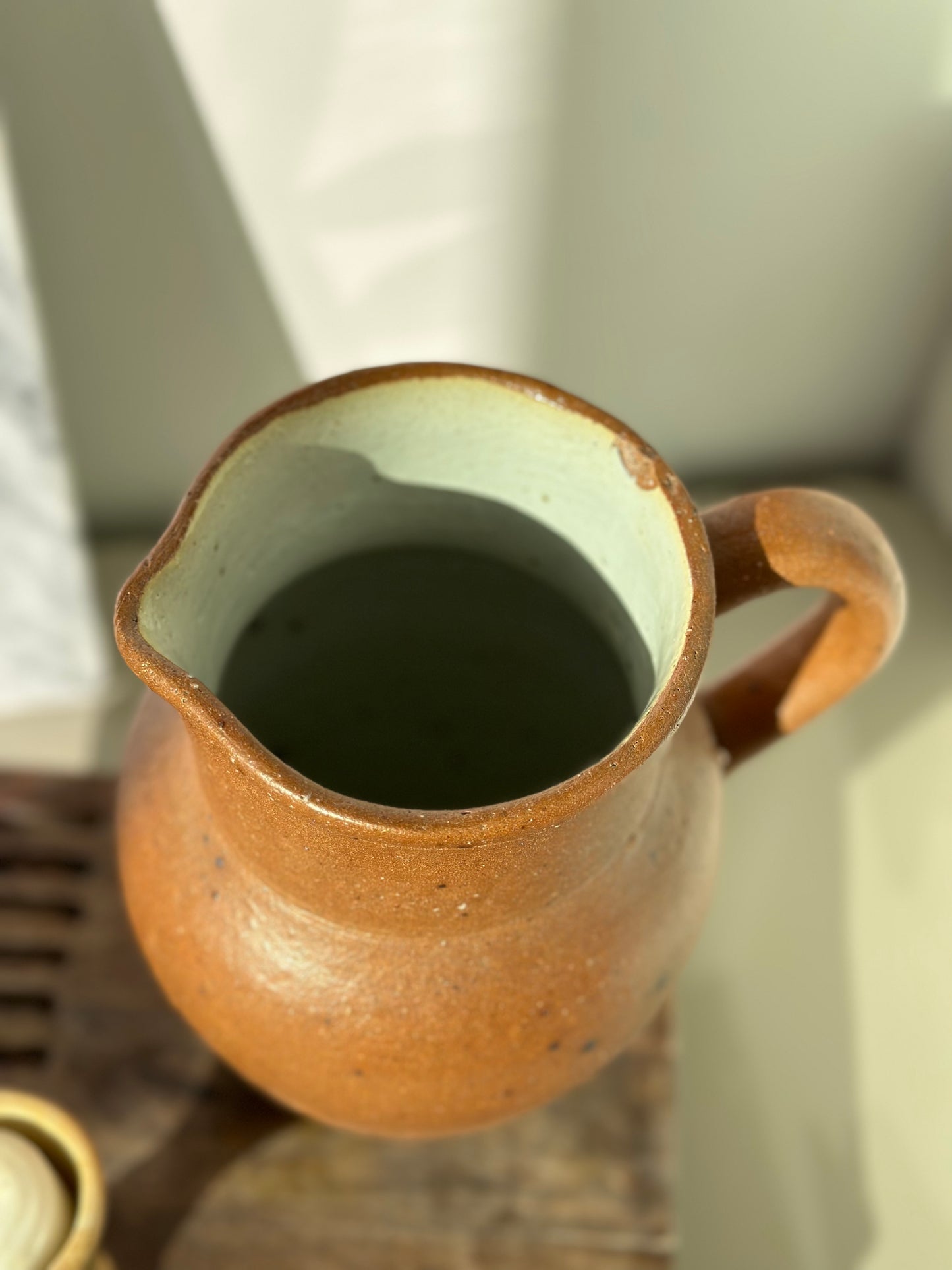 Pottery pitcher