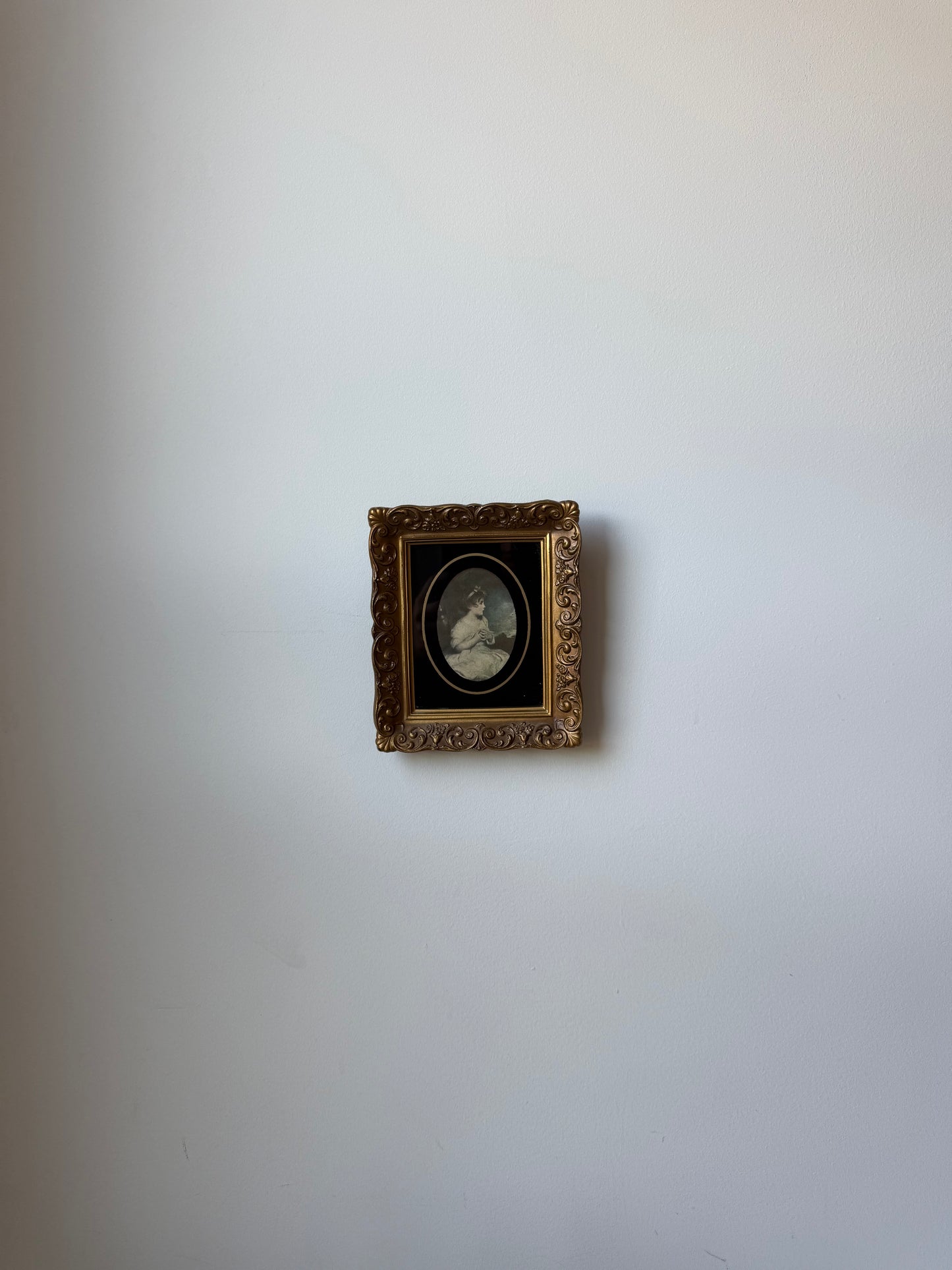 Gold Ornate Frame with Portrait Print