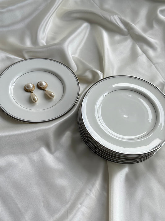 Vintage Mikasa Bone China Dessert Plates – Set of 8