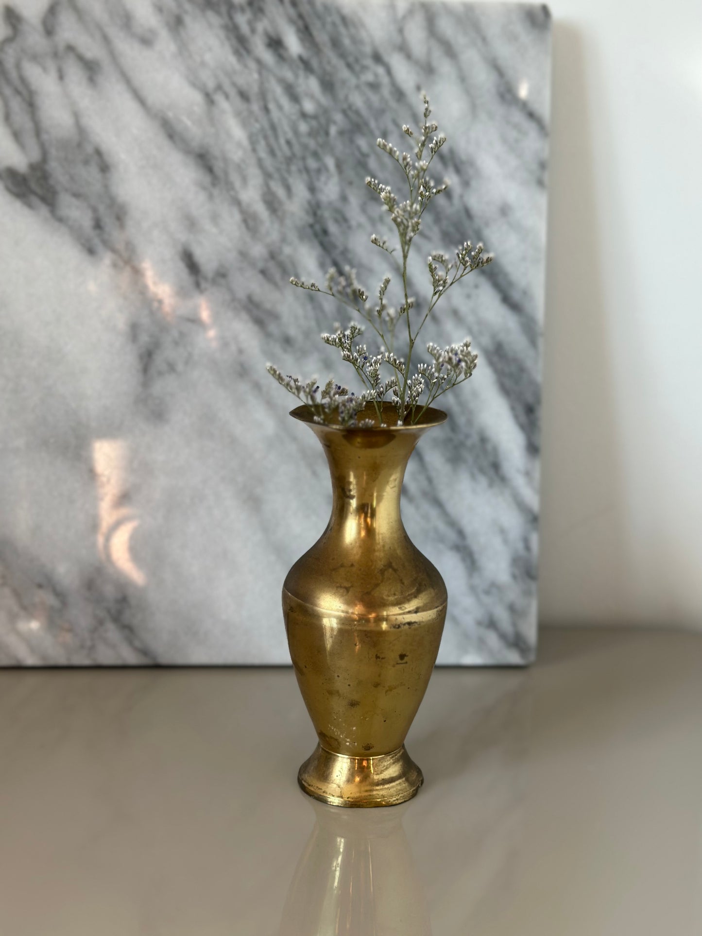 Small brass vase