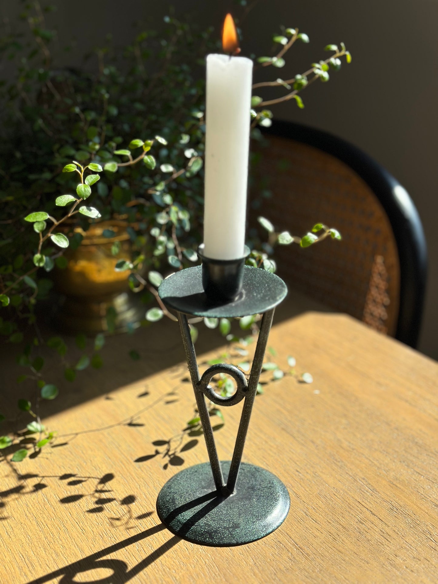 Vintage metal candleholder