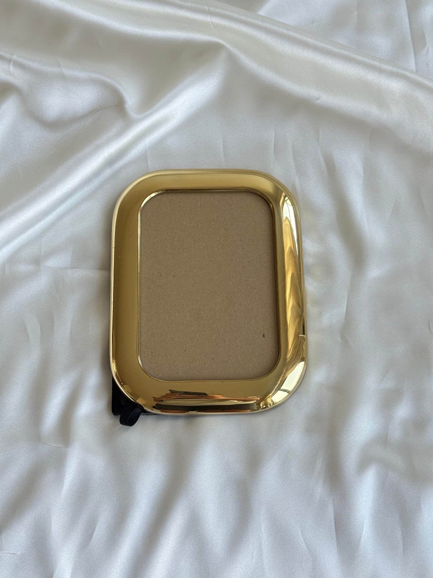 Vintage Postmodern Puffy Brass "Squircle" Frame