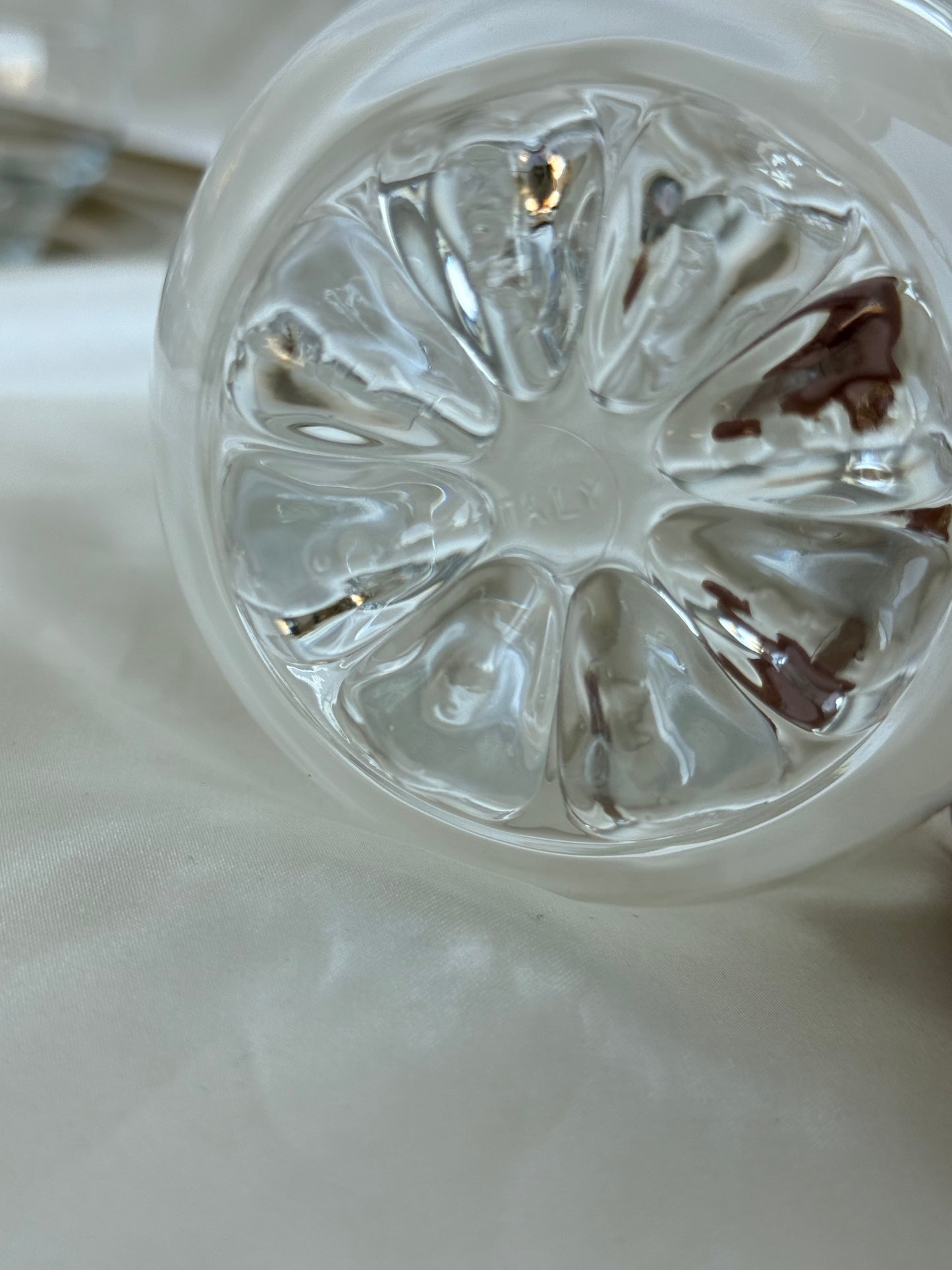 Set of 5 Vintage Italian Glass Dessert Bowls
