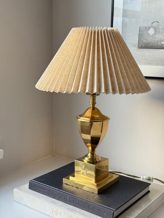 Vintage solid brass lamp