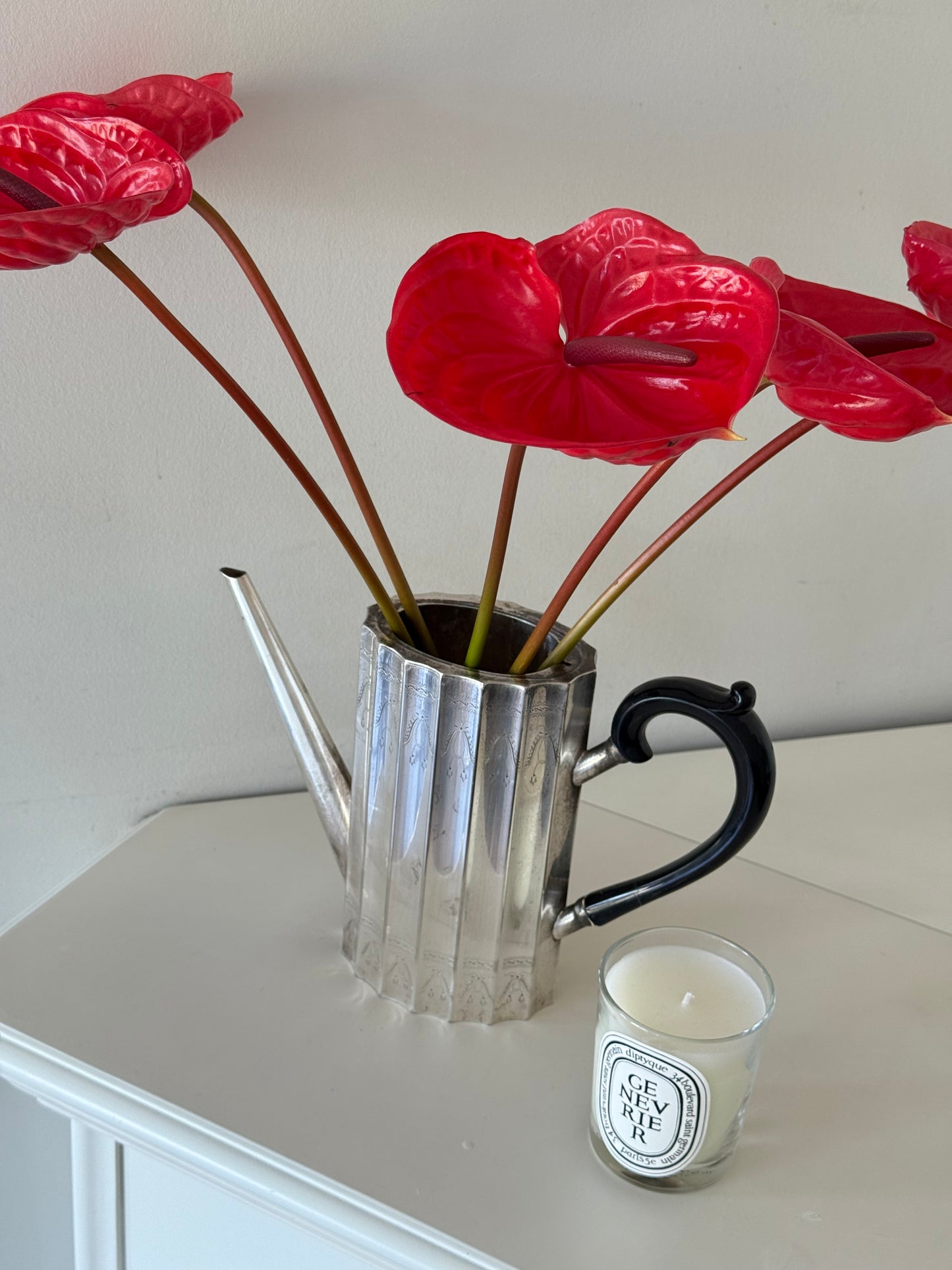 Vintage Silver-Plated Watering Can