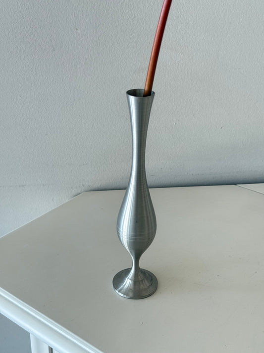 Vintage Pewter Bud Vase