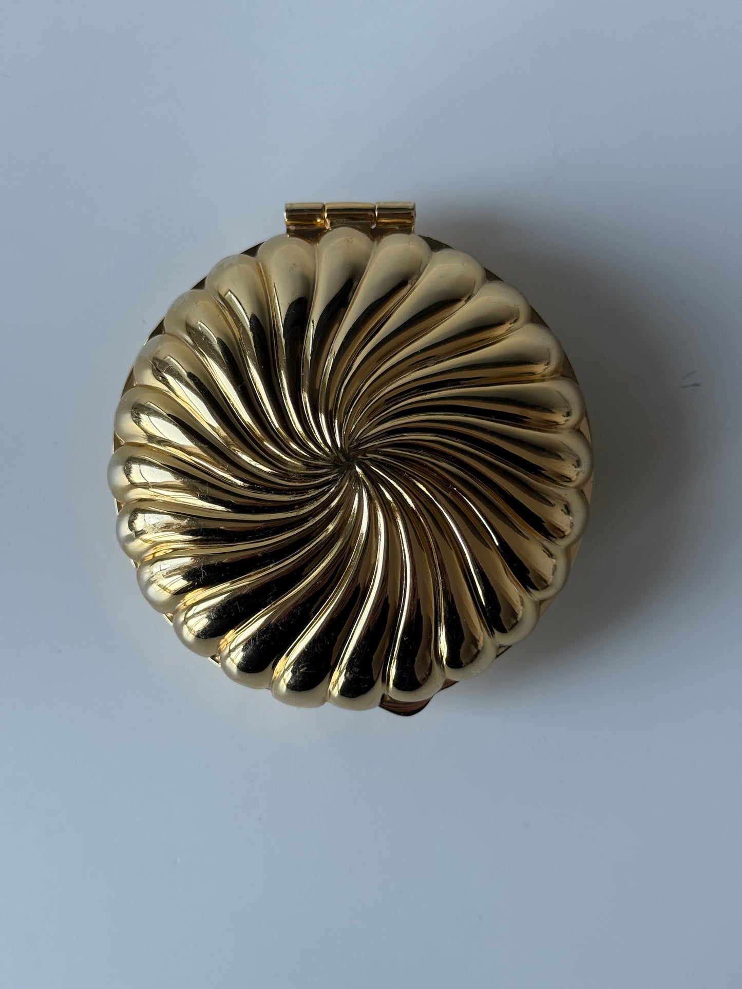 Vintage Partylite Gold Clamshell Candle Holder