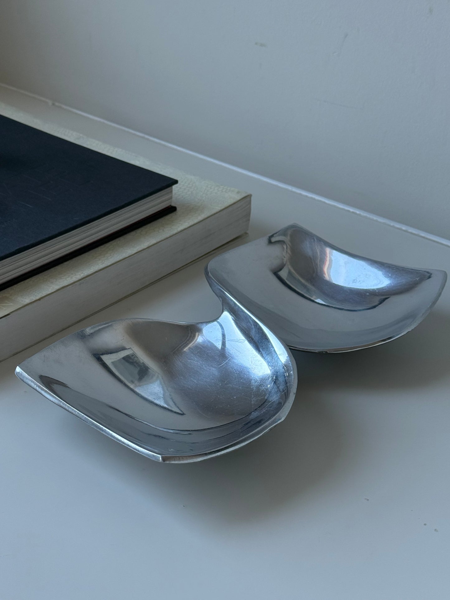 Vintage Sculptural Aluminum Dish