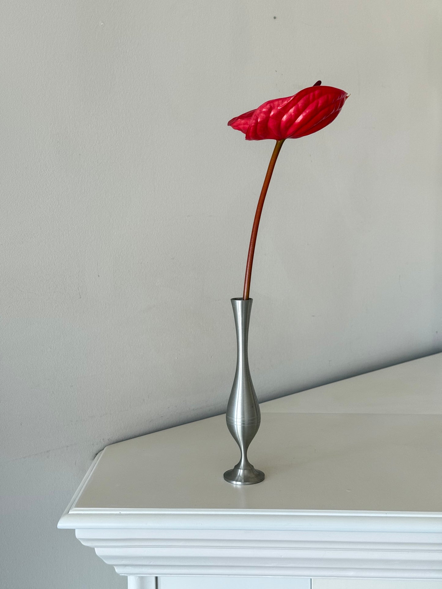 Vintage Pewter Bud Vase