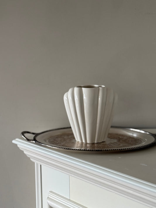 Vintage William Alexander Collection White Ceramic Vase – Made in Canada