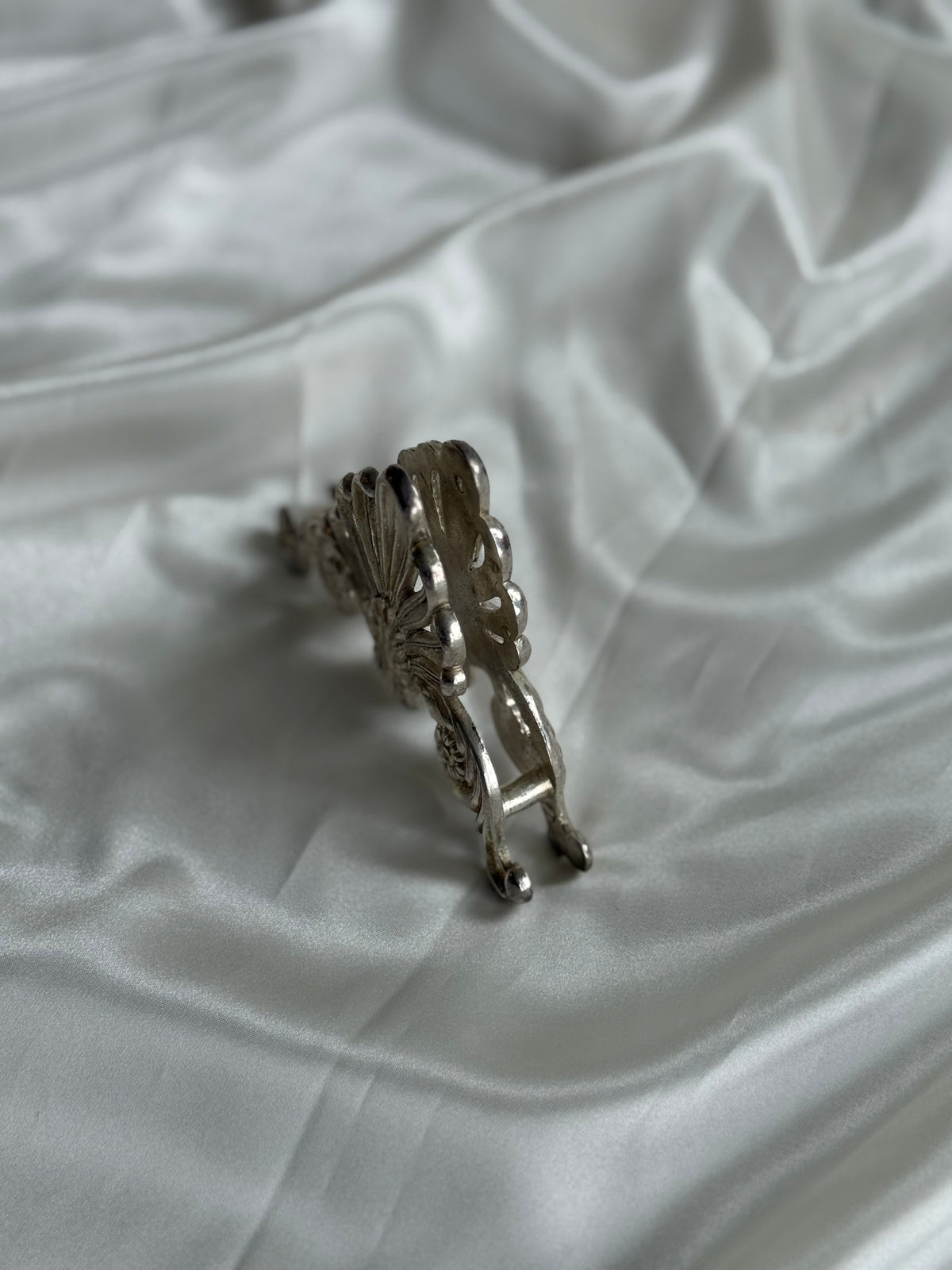Vintage Silver-Plated Ornate Napkin Holder