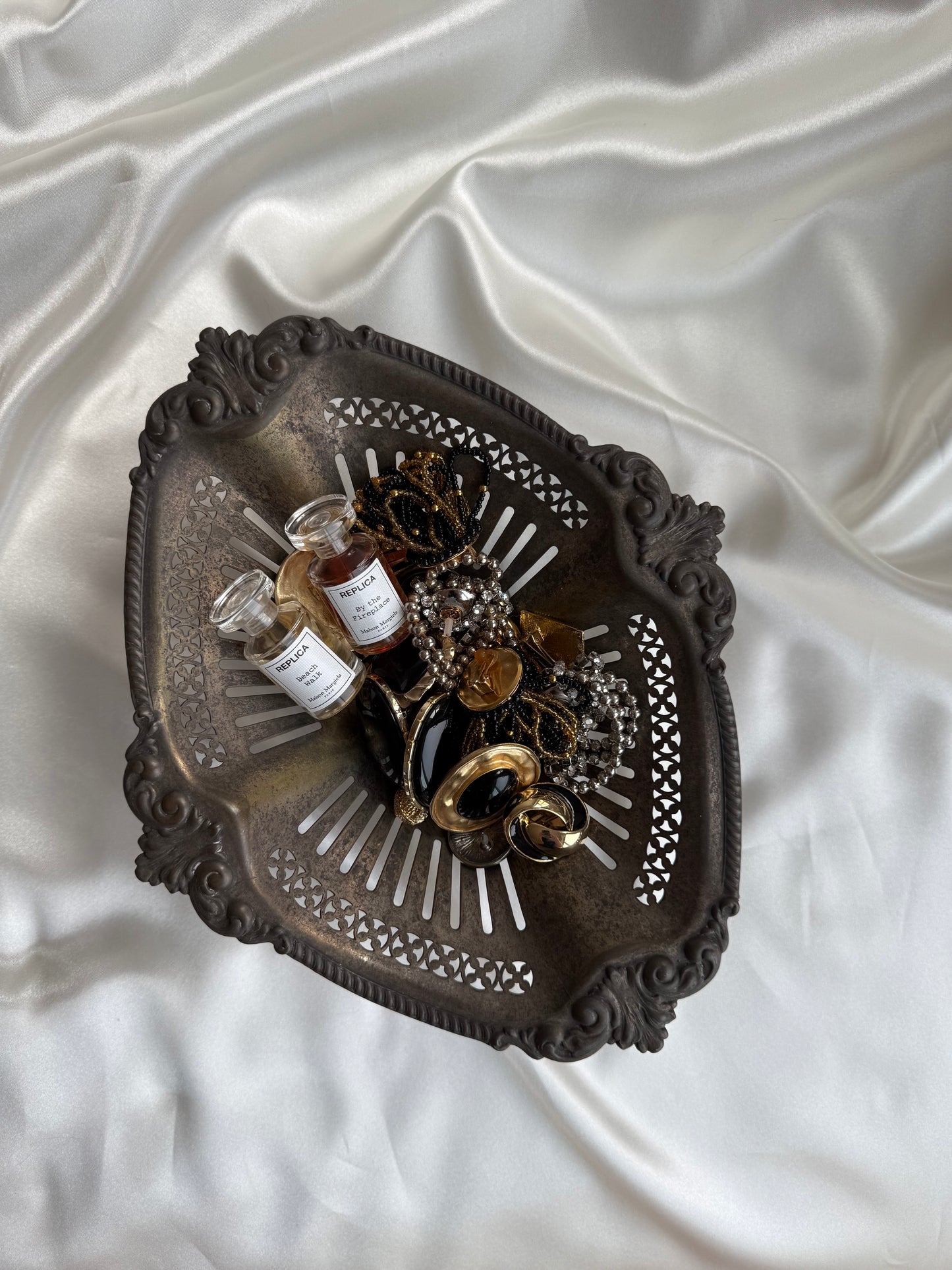 Vintage Ornate Pedestal Catchall
