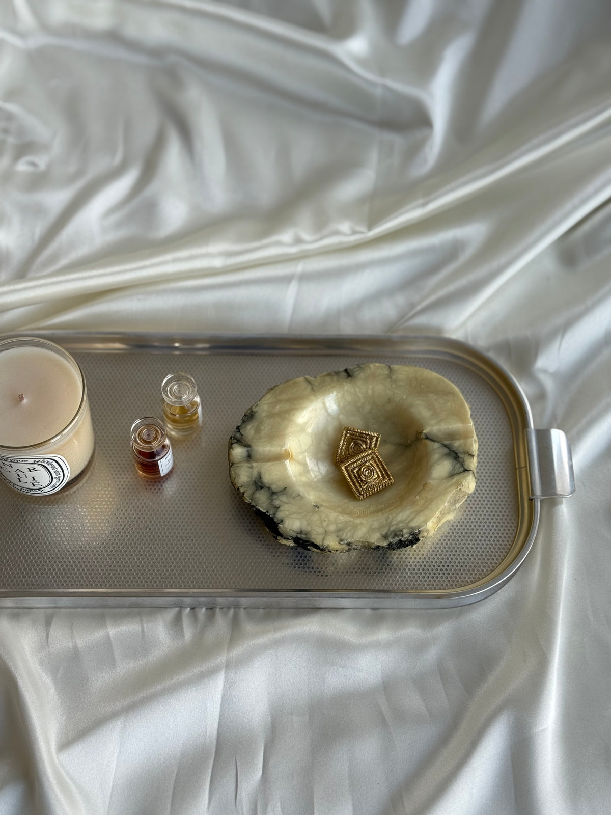 Vintage Italian Alabaster Ashtray / Catchall