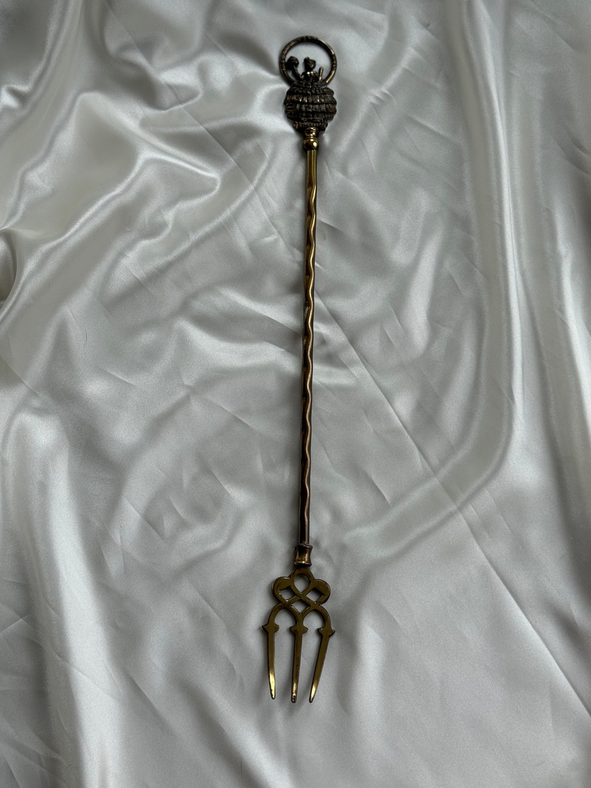 Vintage Peerage England “Esmeralda” Brass Toasting Fork