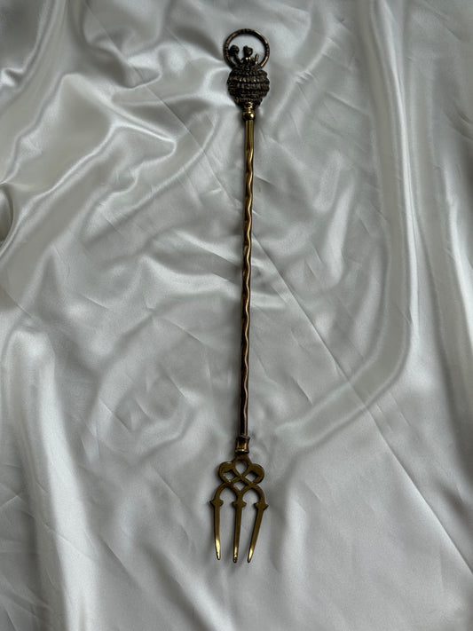 Vintage Peerage England “Esmeralda” Brass Toasting Fork