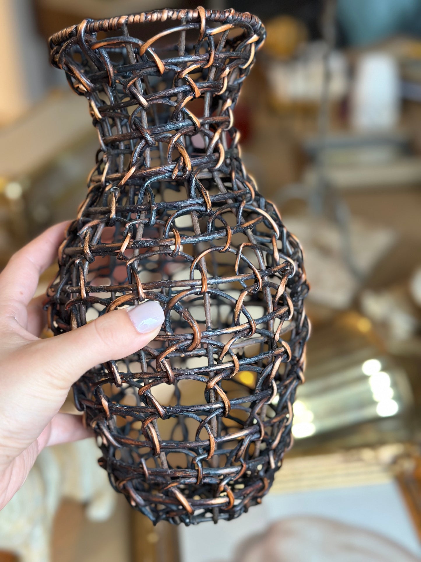 Wicker vase