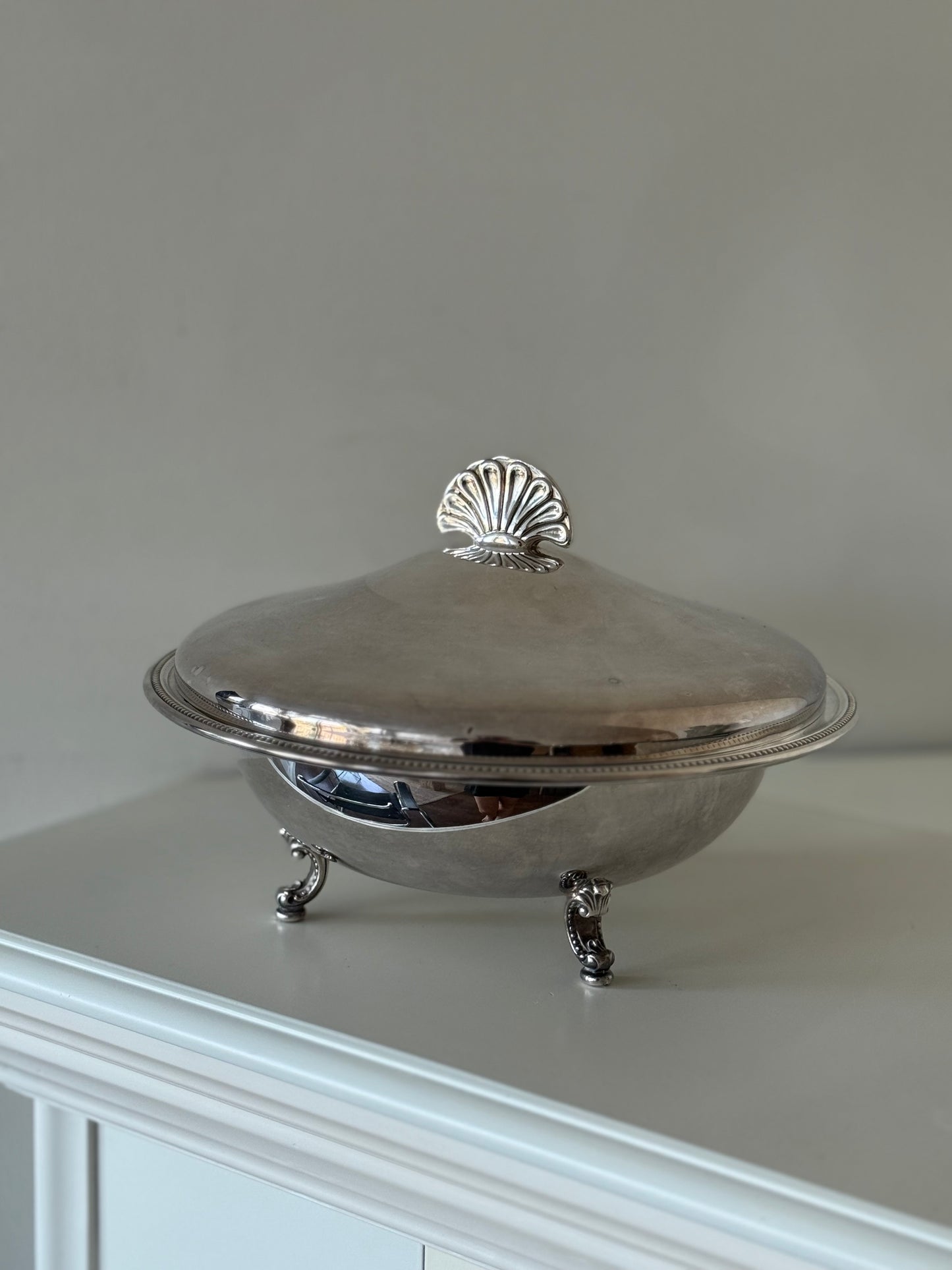 Vintage Silver-Plated Covered Serving Dish