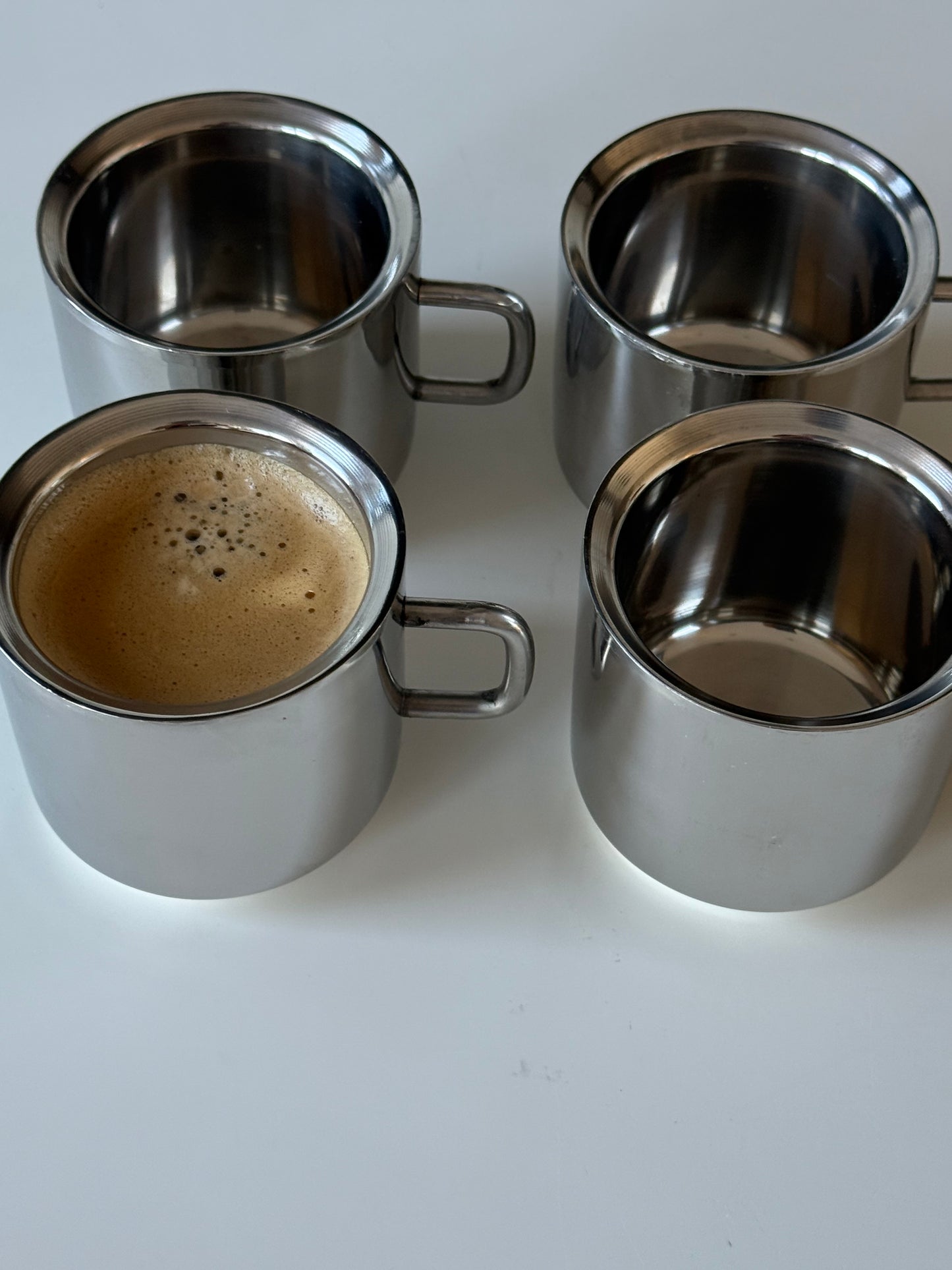 Set of 4 Stainless Steel  Cups