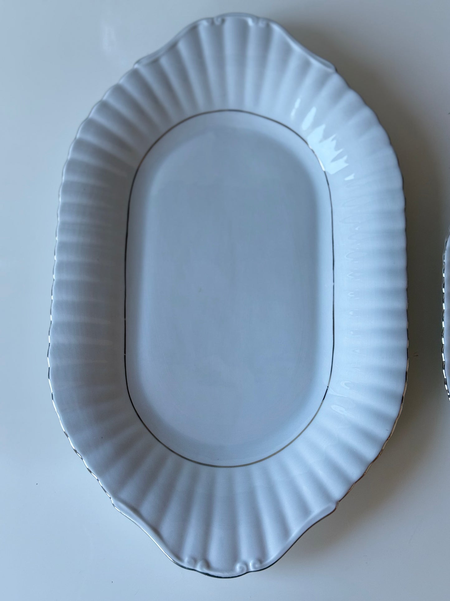 Vintage Porcelain Serving Platters Chodzież Poland