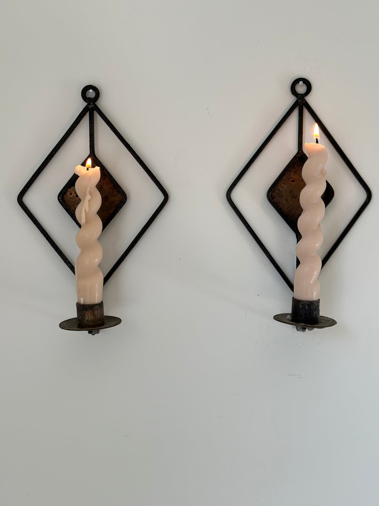 Two wall candleholders