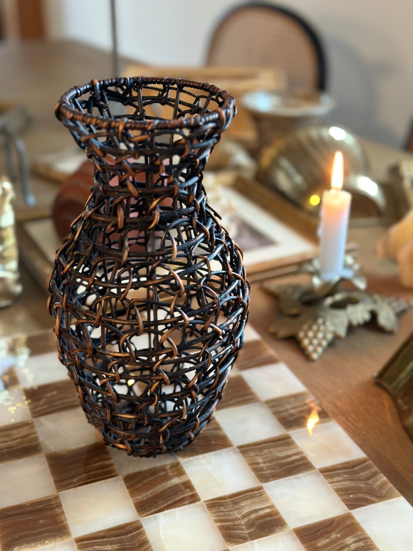 Wicker vase