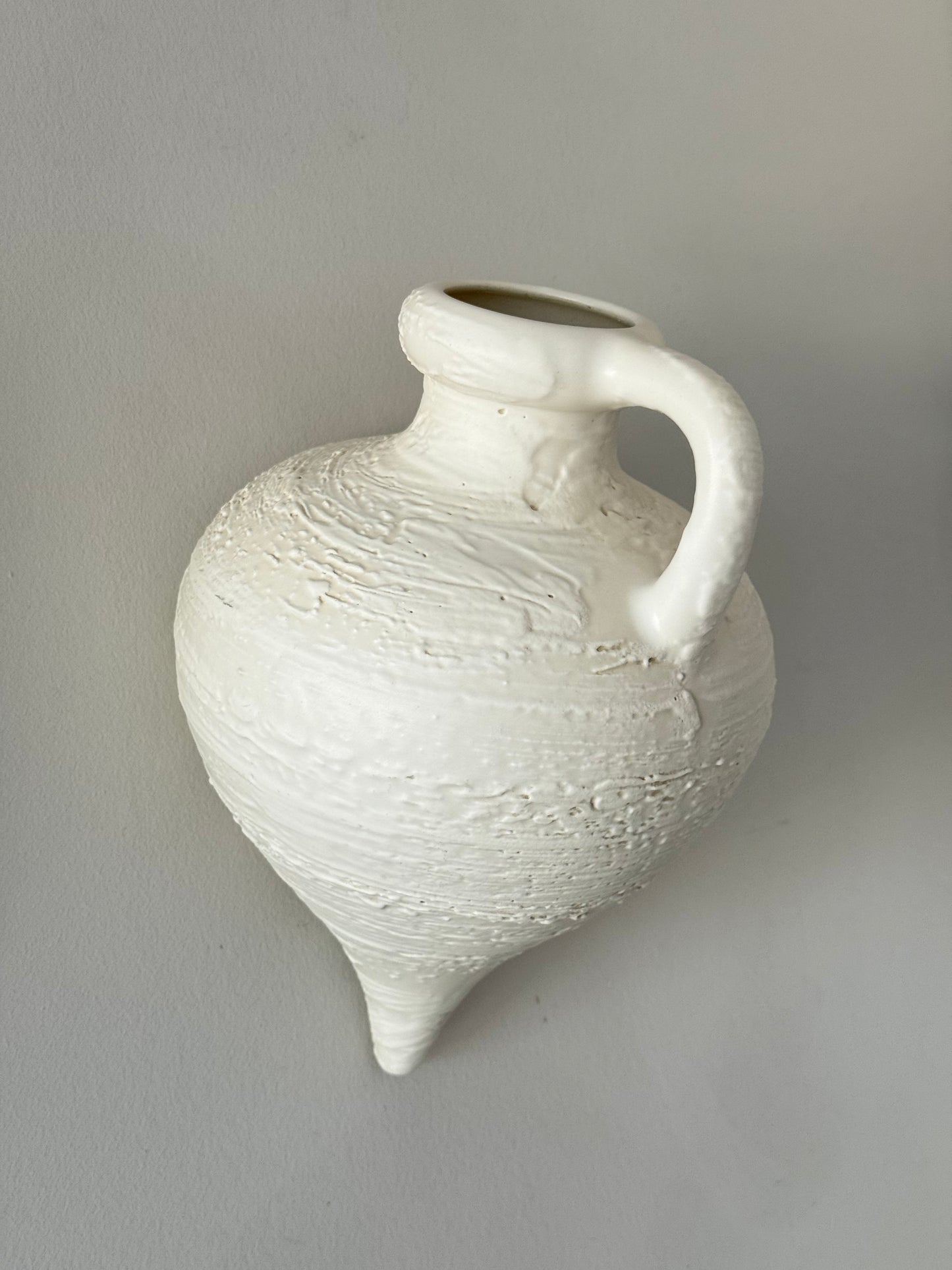 Vintage Textured Wall Pocket Vase