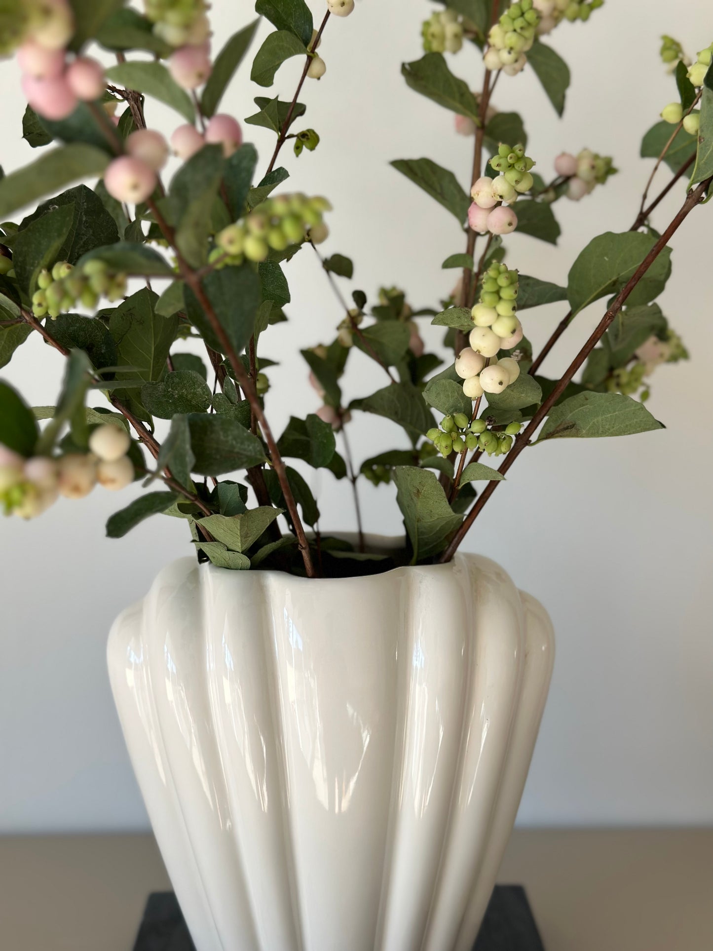 Vintage white vase