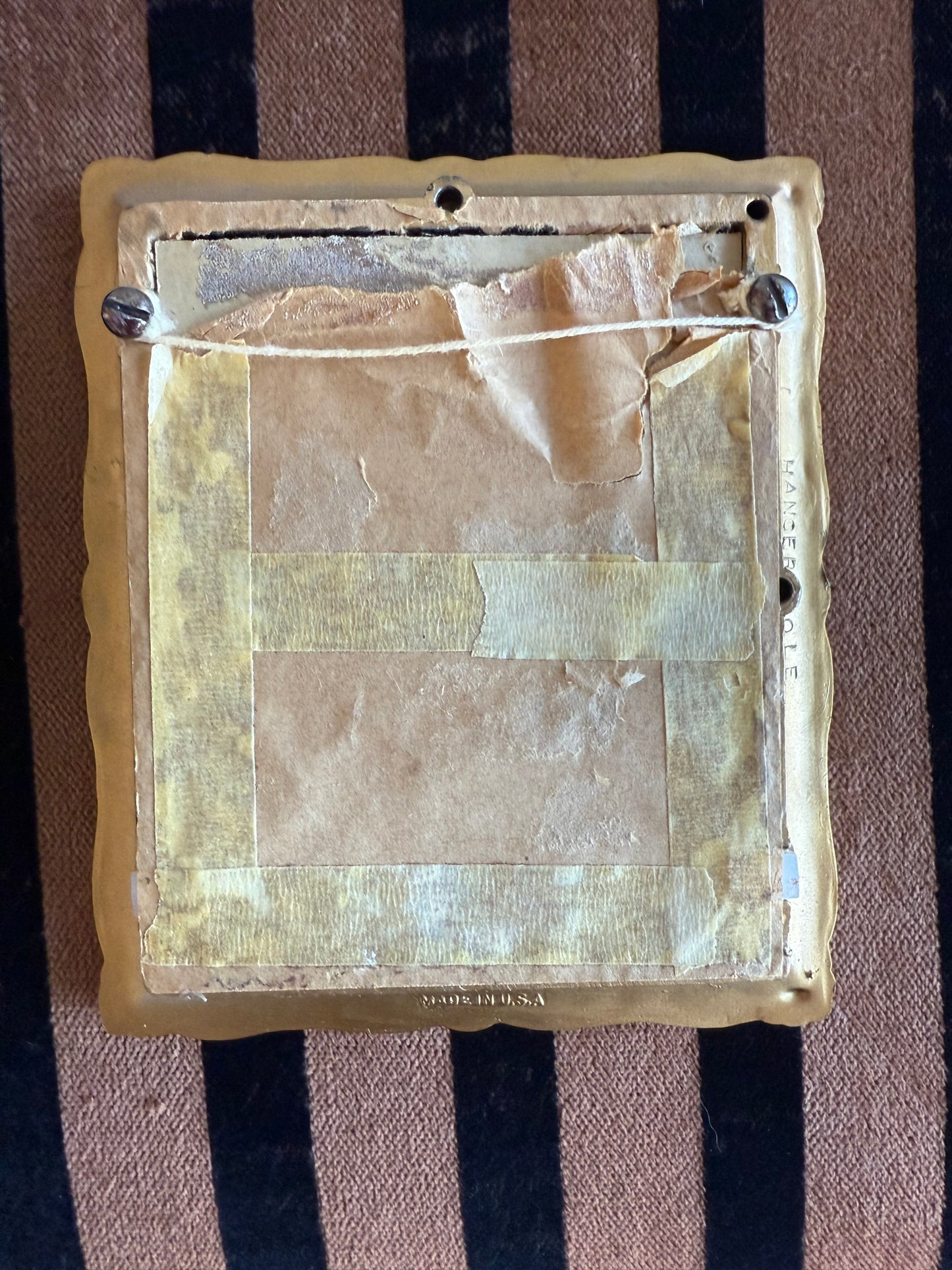 Gold Ornate Frame with Portrait Print