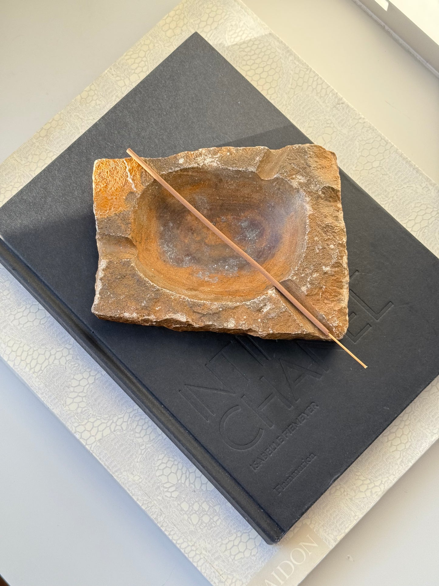 Vintage Stone Ashtray – Raw Natural Sculptural Piece